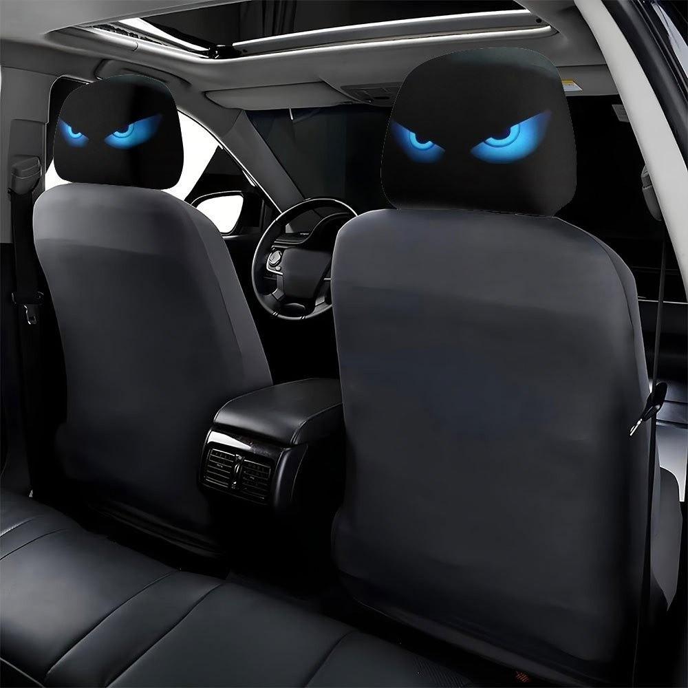 Cartoon Car Pillowcase Funny Car Seat Headcover Car Headrest Covers Journey Must-Have