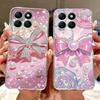 For Honor X8b Elegant Floral Butterfly Phone Case For HonorX8b X 8B 4G LLY-LX1 LLY-LX2 LLY-LX3 Soft Silicone TPU Cases
