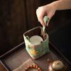 Chinese Style Teacup Drawstring Cloth Pouch Breakage-proof Print Small Item Pouch Portable Multifunctional Teaware Storage Bag