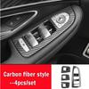 ABS Car Window Glass Lift Button Frame Trim Cover Stickers For Mercedes Benz C GLC Class W205 X253  Auto Interior Accessories
