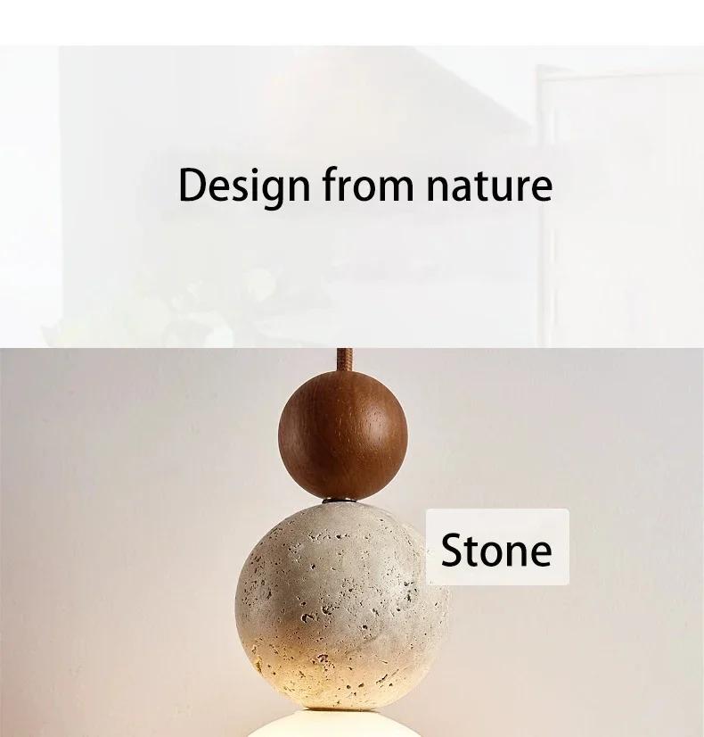 Medieval cream style pendant light bedroom bedside LED pendant light Nordic designer atmosphere restaurant small pendant light