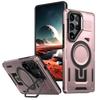 For MagSafe Magnetic Phone Case with Camera Frame Stand For Samsung Galaxy S26 Plus S25 S24 S23 FE S22 Ultra A56 A36 A26 A16 A06