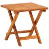 Sun Lounger with Table and Cushion Solid Acacia Wood