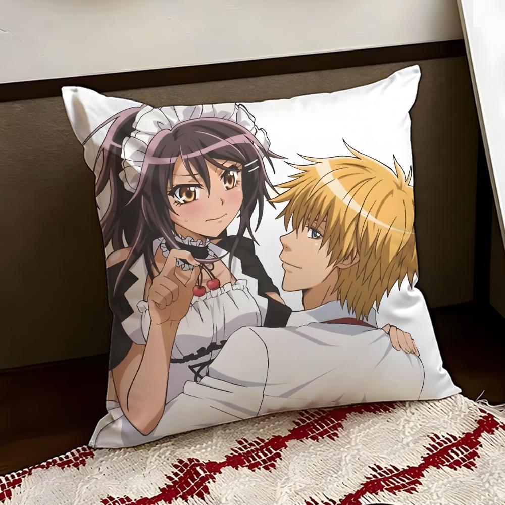 MMaid Sama Anime Cushion Cover Reversible Soft Durable Pillow Cover Home  Car MultiScene Use for Daily Comfort
