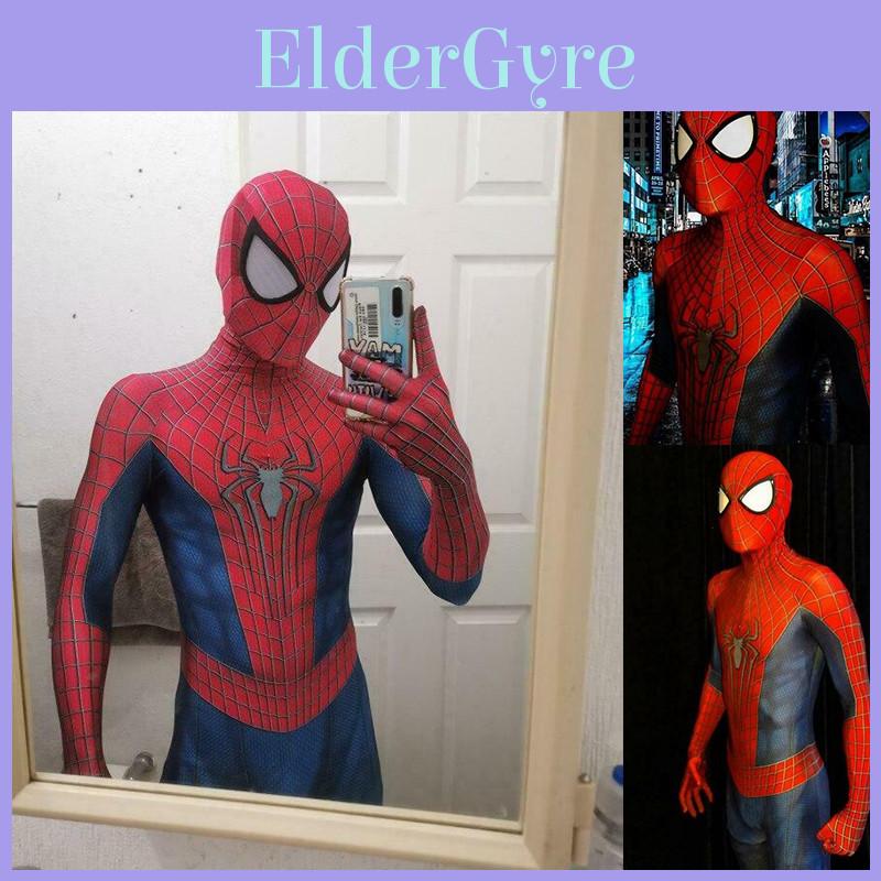Atmungsaktiver Bequemer Spiderman Zentai Anzug Für Erwachsene Halloween Kostüm