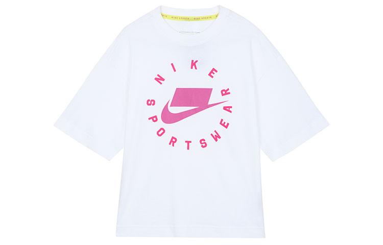 

Nike T Shirts Women s Crew Neck Moderate Straight Fit AT0565-100 L
