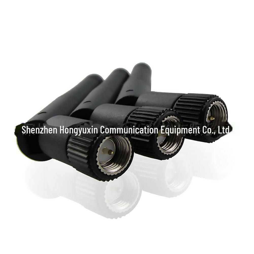 2.4GHz WiFi Glue Stick Antenna, 3dB, Foldable 90°, Male Pin Interface, Black