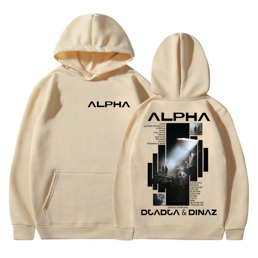Rapper Alpha Djadja & Dinaz Tour 2025 New Album Hoody Men Clothing Retro Aesthetic Sweatshirt Fashion High Quality Fleece Hoodie