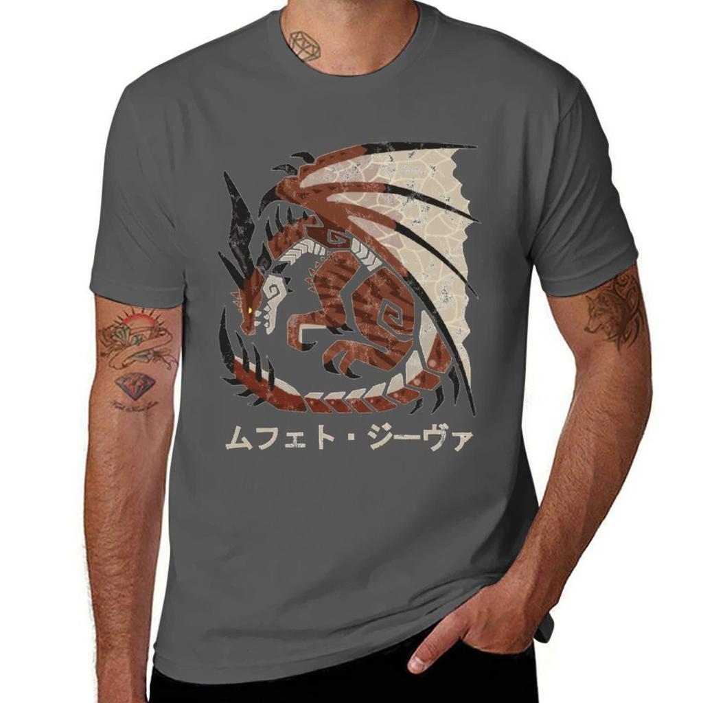 Monster Hunter World Iceborne Safi Jiiva Kanji Tshirt Big Size Short Sleeve Casual Top Tshirt
