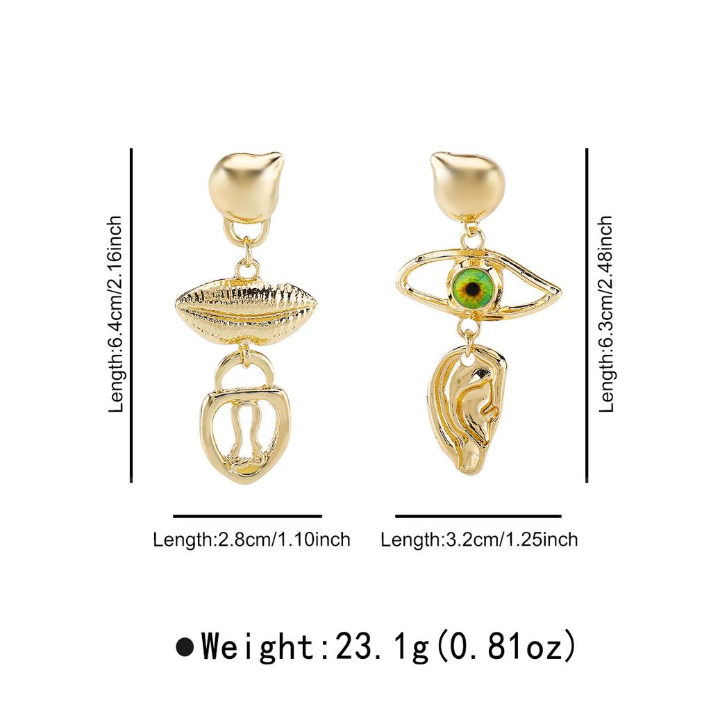 Devil's Eye Rhinestone Earrings