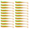 20 Pcs Fishing Lure 3D Artificial Fish with T Tail Flexible Fish Bait for Texas Jigs Wacky Hooks Outdoor Fishing