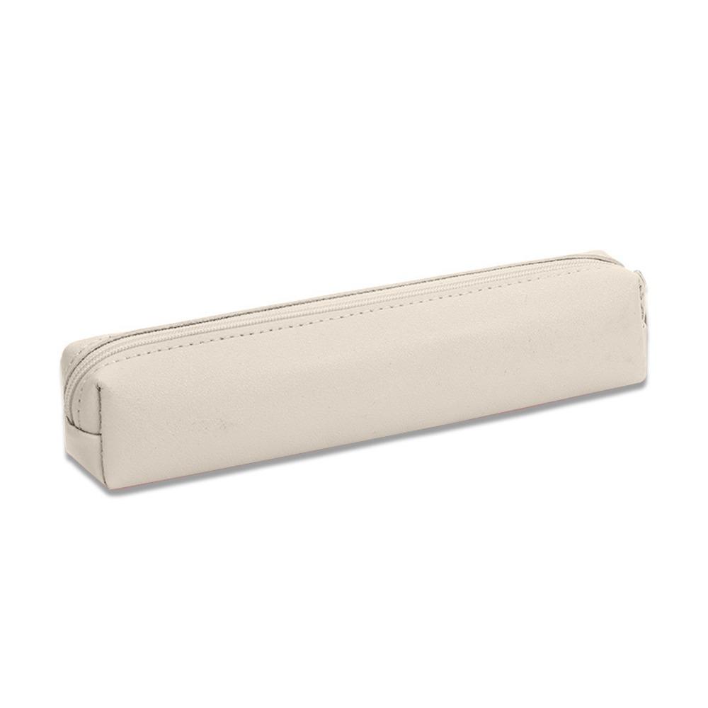 Large Capacity Pen Bag PU Leather Stationery Box Fashion Pencil Case