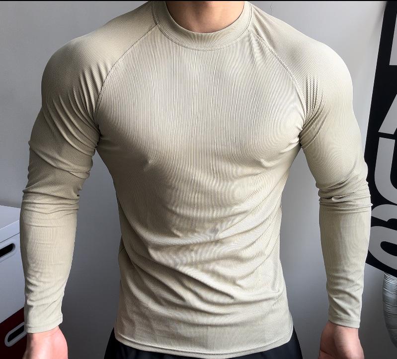 Men's Trendy Long Sleeve High Elastic Quick-Dry Fitness Top