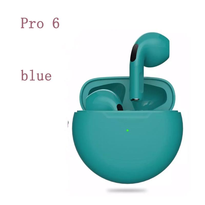 

Air Pro 6 Беспроводная гарнитура Bluetooth Наушники Smart Touch Наушники HIFI Стерео наушники Водонепроницаемые спортивные наушники с микрофоном зелёный