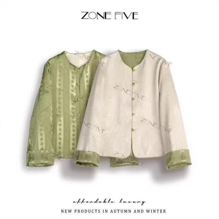 Elegant Women's 2026 Reversible Tang Suit Jacket with Frog Buttons - New Chinese National Style