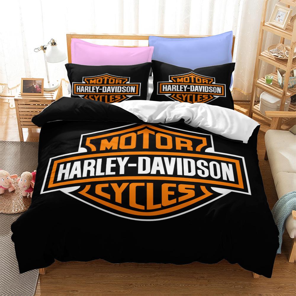 Eagle Motorcycle Series Bedding Three-piece Set
