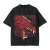 Washed T Shirts Odogaron Monster Hunter Hip Hop TShirts Harajuku  Streetwear Short Sleeve Summer Tops Tee Shirt Unisex Women