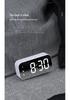 Minimalist Dual-Use LED Alarm Clock with Voice Control and Temperature Display