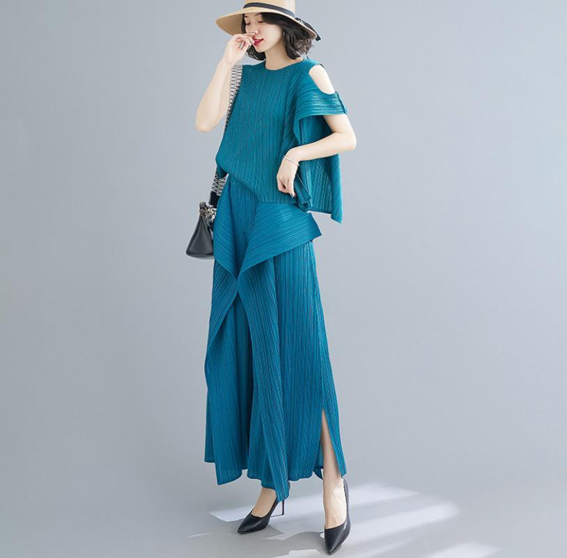 2025 Stylish Miyake Pleated Slimming Irregular Fashion Pants