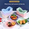 Creative Japanese Bone-Spitting Dish: Cute Plastic Plate with Base for Snacks & Storage