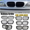 For BMW 5 Series E39 1999 2000 2001 2002 2003 Front Hood Kidney Bumper Racing Grille Mesh Grill Car Replacement Accessories