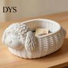 Dog Shaped Trinket Dish Poodle Storage Organizer, 3D Print Decorative Ornament, Plastic Container White for Small Objects And Jewelry Printed
