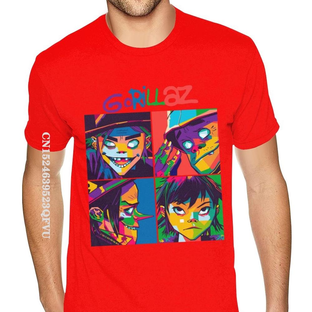 Tricouri Gorillaz de calitate, tricou pentru bărbați, mărime mare, tricouri negre, fitness, tricouri normale, vânzare fierbinte, tricouri din bumbac pentru bărbați