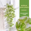 Dekorativa Konstväxter Realistisk Konstgjord Bladranka Realistisk Hängande Konstgjorda Gröna Växter för Inomhus Utomhus Dekor för Bröllop