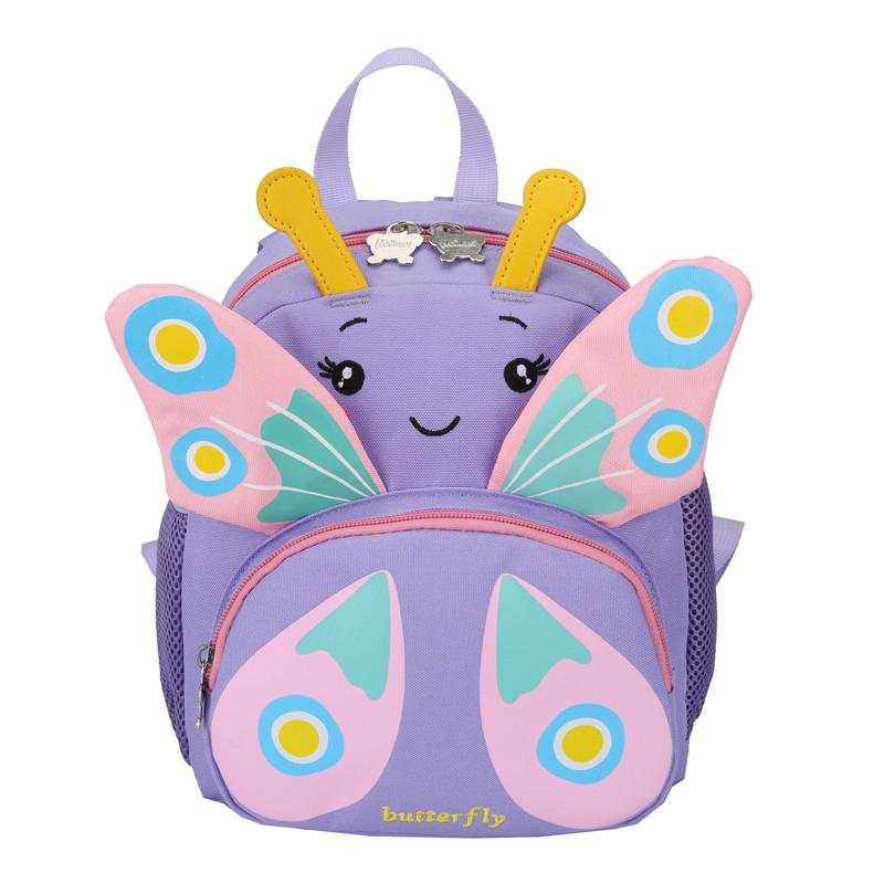School Bag Children Children Anti-lost Backpack Girl Cute Cartoon Butterfly Preschool Backpack