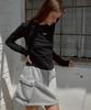 Leteoli Cargo Banding Mini Skirt_Grey