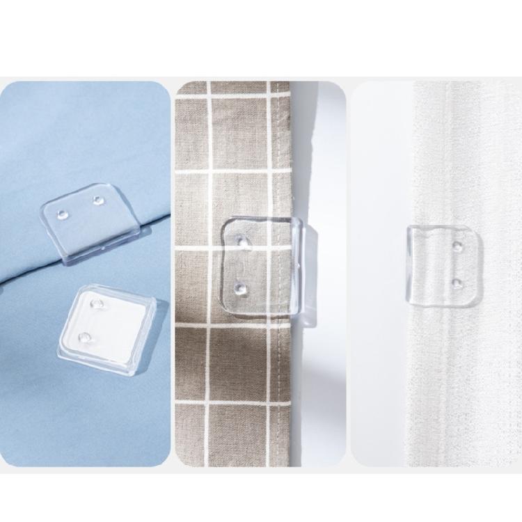 2/4/8 Piezas Clips Multiusos para Cortina de Ducha Montaje Sin Herramientas Baño A Prueba de Viento Autoadhesivos Soportes para Protector de Salpicaduras de Ducha