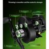 Colorful Baitcasting Fishing Reel Portable Rotate Fishing Reel With Electronic Charging For Smooth Casting