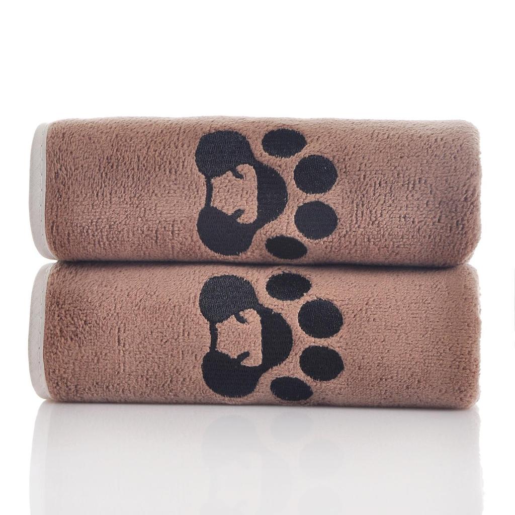 Cross-border Pet Microfiber Embroidered Absorbent Towel