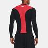 Under Armour Logo Color Block Long Sleeve Compression Shirt Men tops Black 1370661-001