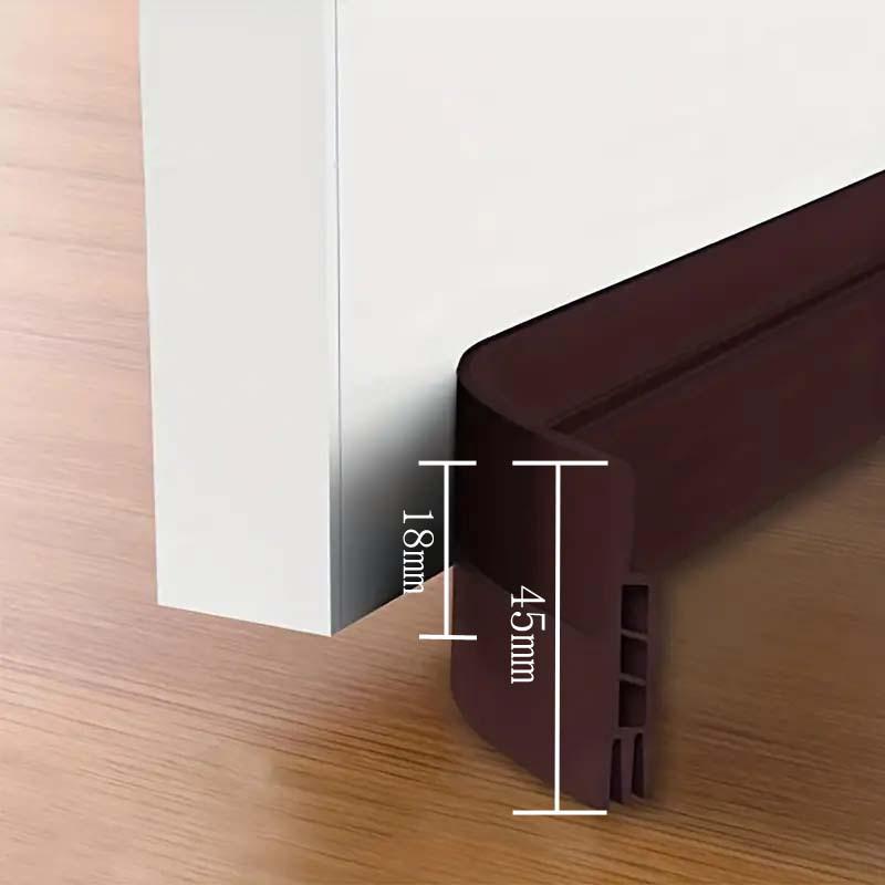 Self-Adhesive Soundproof Door Bottom Strip for Glass, Windproof and Waterproof Sealing Sticker.