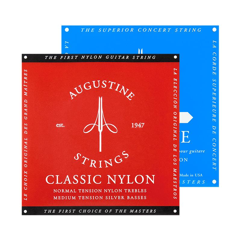 AUGUSTINE Augustine Classic Red Nylon Guitar Strings Set - Treble & Bass Tension