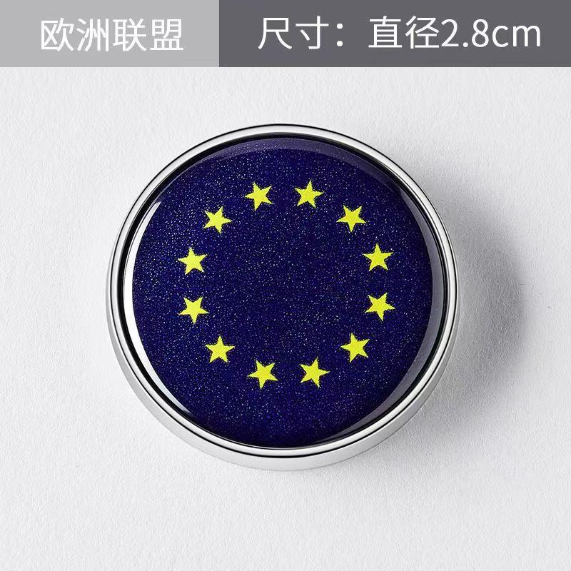 American Italian British Ukrainian Chinese EU Russian National Flags Car Button Scratch Blocking Body Sticker
