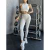 Sexy Leopard Suit Fashion Workout Bra High Waist Hip Lift Peach Pants Yoga Clothes Pants Nude Feel Breathable Quick-Drying