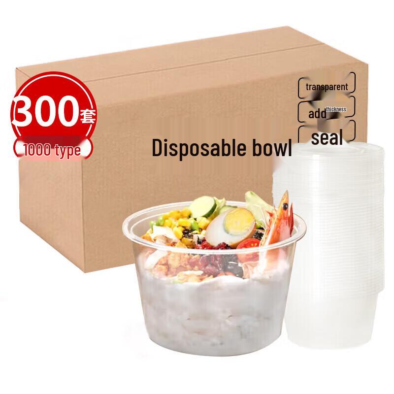 

Durable Plastic Round Bowls with Lids
