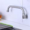 TLXT Brushed Stainless Steel Semi-Automatic Swing Wall-Mounted Kitchen Faucet