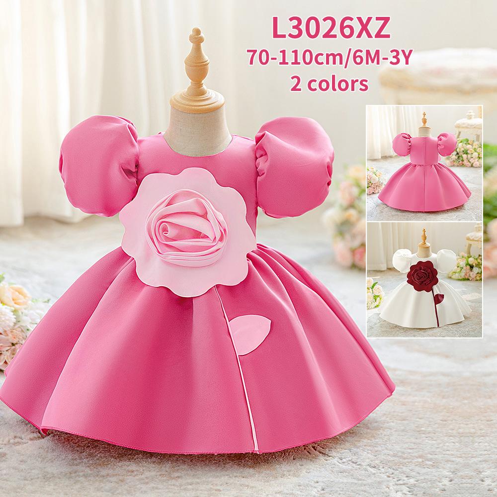 0-3Y Christmas Dress Newborn Baptism Wedding Dress for Baby Girl First Birthday Party Wear Toddler Girl Christening Gown Clothes L3026