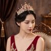 Sparkling Baroque Crystal Crown Elegant Dazzling Baroque Queen Tiaras Vintage Shiny Bridal Wedding Headwear Wedding Bride