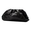 Beutel Wolken Tasche Einfach Einfarbig Weiches Kalbsleder Clutch Groß Damen Clutch Schwarz 576227VCP40-1229