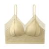 Französische Spitze Rückenfreier Damen-BH Bequem Atmungsaktiv Seide Sling Einteilig Bügellos Push-Up Cami