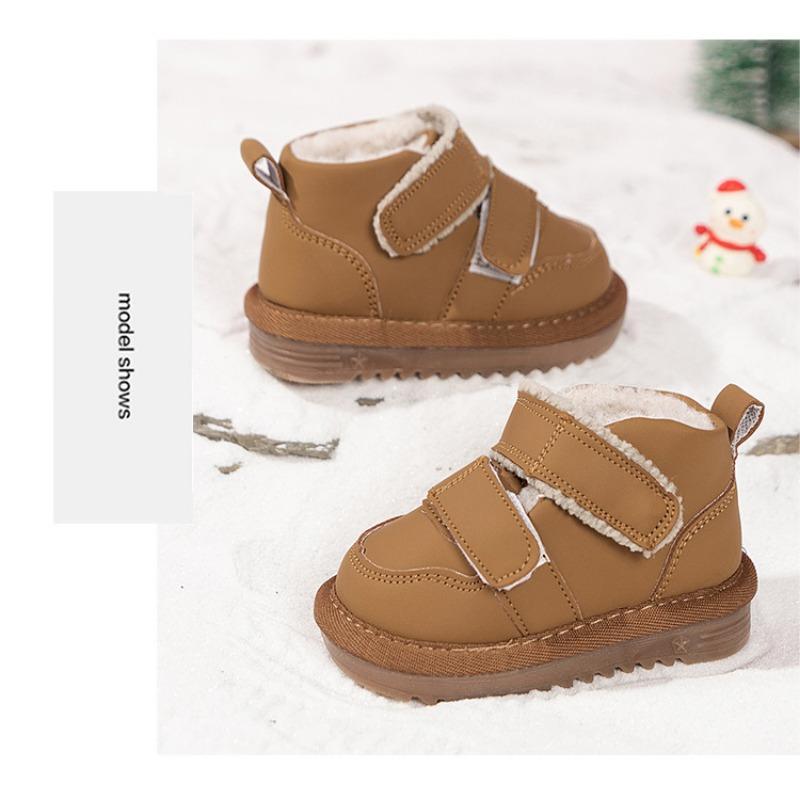 Thickened Lamb Fleece Warm Soft Sole Unisex Toddler Winter Snow Boots