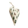 Diy Heart Shaped Hand Embroidered Christmas Ornament Kit Beginner Friendly Embroidery Craft