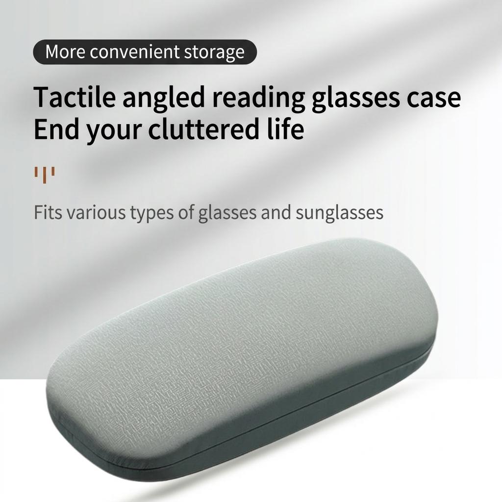 Pu Hard Eyeglass Case Scratch-Resistant Portable Eyeglasses Case Waterproof Eyewear Case Minimalist Reading Glasses Storage Box