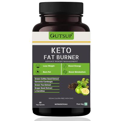 Outsup Keto Fat Burner for Weight Loss Products Supplement for Women and Men with L-Carnitine, Garcinia Cambogia & Green Coffee Extract | Weight