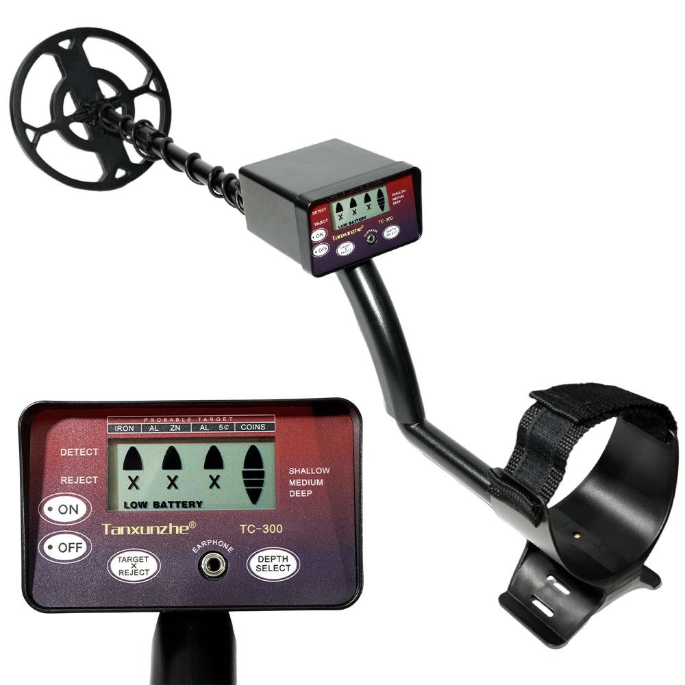 

TC-300 metal detector features high-sensitivity detection of underground jewelry and gold,with adjustable height.Battery-powered