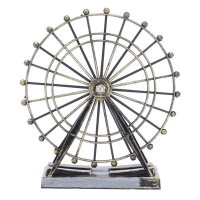 Dekoracja koła młyńskiego na biurko Model koła młyńskiego Statua Ornament do domu/biura